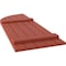 Ekena Millwork Americraft 5-Board (2 Batten) Wood Joined Board-n-Batten Shutters w/ Arch Top, ARW101BQ518X77CLH, PR ARW101BQ518X77CLH - alternate 5